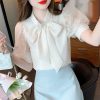 Fashionable Chiffon Short-sleeve Shirt For Women