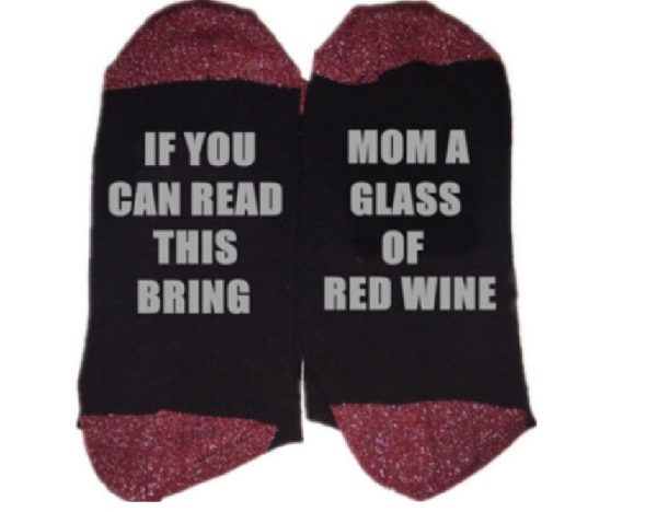 English alphabet cotton socks