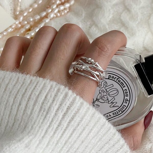 925 Sterling Silver Retro Ring  Niche Light Luxury, Anti Fade, Ins Trendy Versatile Women Ring