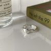Vintage Heavy Craft 925 Silver Ring, High-end Aesthetic Fade-proof Ins Daily Silver Jewelry