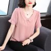 New Stylish Chiffon Top Womens Summer Clothing