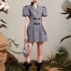 Women's Fashion Graceful Puff Sleeve Waist Slimming Dress
