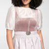 Womens Lace-up Waist-cinching Vest
