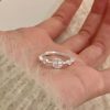 Niche Retro 925 Sterling Silver Ring Luxury High-end Texture All-match Daily Wear Finger Ring