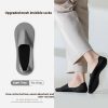 Men's Solid Color Sweat-absorbent Non-slip Pure Cotton Invisible Socks