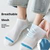 Ear-loop Mesh Breathable Sweat-wicking Low-top Youth Trendy Basketball Socks