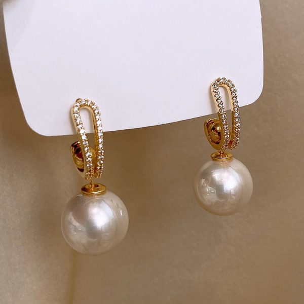 Multiple Ways To Wear Pearl Earrings Eardrops Women's Exquisite