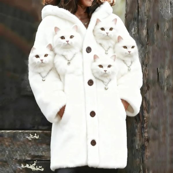 Cozy Fleece-Lined Hooded Cardigan Flannel Jacket