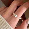 Retro High-quality 925 Silver Ring Elegant Minimalist Ins Vibe Versatile Non-fade Silver Accessory