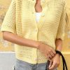 New Hollow-out Knitted Short-sleeve Cardigan Jacket