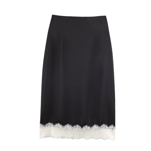 Lace-trimmed Silk-satin Slip Dress Set