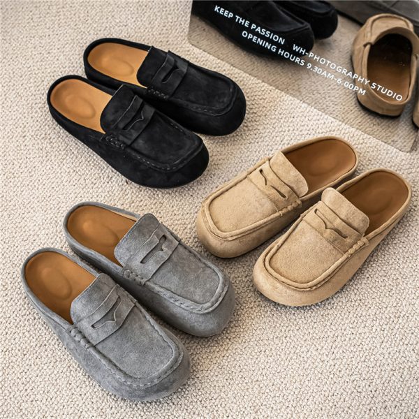 Retro Comfortable Suede Casual Mules Fashion