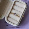 Light Luxury Cold Tone Index Ring, Natural Colorful Gem & Zircon Design, Fashion Adjustable Couple Rings