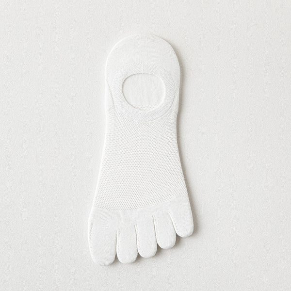 Men's Thin Mesh Breathable Five Finger Invisible Socks