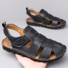 Men's Leather Sandals Soft Bottom Non-slip