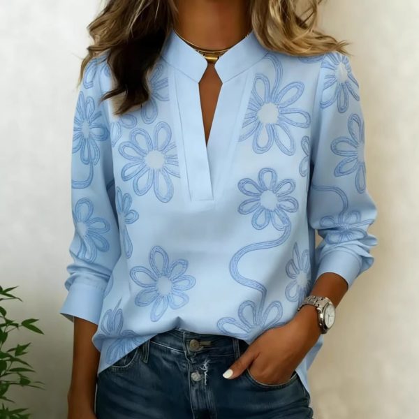 Women's 3D Digital Print Casual Shirt Top