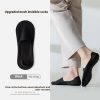 Men's Solid Color Sweat-absorbent Non-slip Pure Cotton Invisible Socks