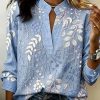 Women's 3D Digital Print Casual Shirt Top