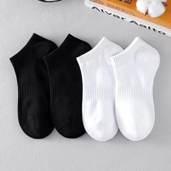 Solid-color Summer No-show Socks For Men And Women