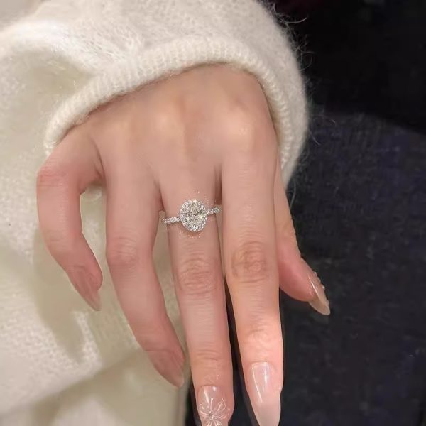 Luxury Minimalist Couple Bands, Shining Zircon Natural Color Gemstone, Cold Style Daily Wear Open Ring