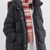 White Duck Down Three-Proof Hooded Jacket