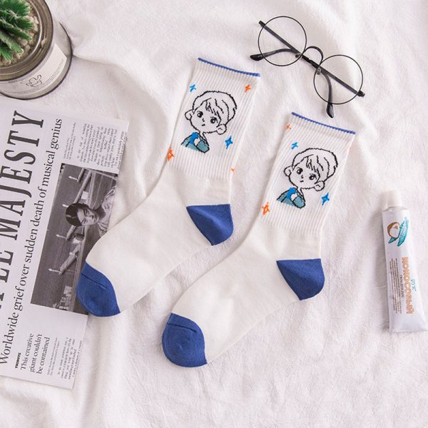 Women's Fashion Cute Cartoon Breathable Socks