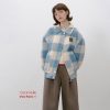 Womens Sea Salt Waffle Weave Quilted Thick Jacket