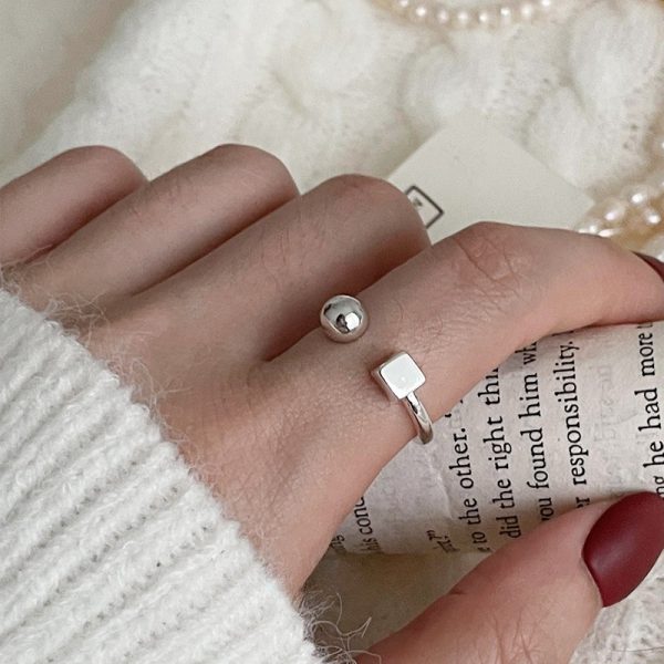 Classic Retro 925 Silver Women Ring Niche Delicate Light Luxury Daily Versatile Ornament