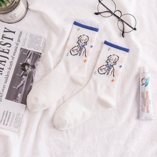 Women's Fashion Cute Cartoon Breathable Socks