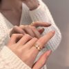 Purple Enamel Butterfly Ring, Niche Light Luxury Design, High Class Non-fade Versatile Finger Ring For Women