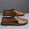 Genuine Leather Breathable One Pedal Beach Sandals