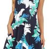New Style Beach Hawaiian-Print Loose Tank Dress