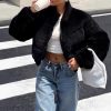 Stylish Minimalist Design Womens Loose Fitting Coat