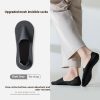 Men's Solid Color Sweat-absorbent Non-slip Pure Cotton Invisible Socks