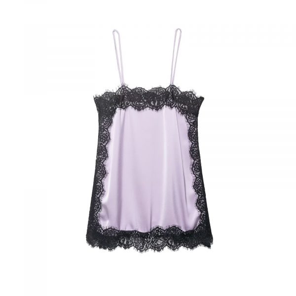 Lace-trimmed Silk-satin Slip Dress Set