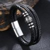 Black titanium steel bracelet