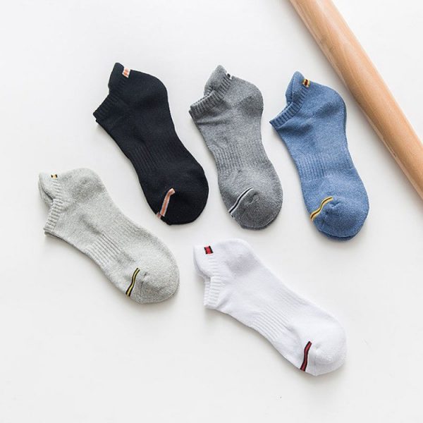 Solid Color Ear Lift Breathable Cotton Socks Sports