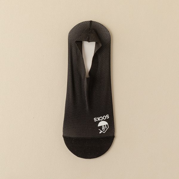 Men's Thin Invisible Socks Cotton Bottom Deodorant And Sweat-absorbing