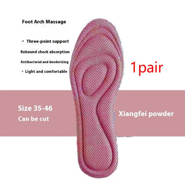 Massage Deodorant And Sweat-absorbing Men's And Women's Comfortable Shock Absorbing Insole