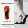 Men's Solid Color Sweat-absorbent Non-slip Pure Cotton Invisible Socks